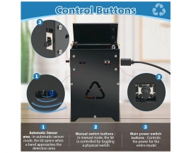 DIY Trash Can Simulation Soldering Practice Kit Infrared Intelligent Garbage Bin Control System Electronics Project
