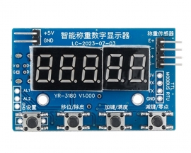 Intelligent Weighing Digital Display Module, TTL MODBUS-RTU Display Controller for Digital Electronic Scale 24Bit ADC Signal Transmitter