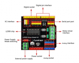 L293D DC Motor Driver Module L293D Shield MCU Controller for ARD-UNO R3