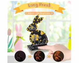 Touch Control LED Rabbit Soldering Practice Kit, DIY Rabbit with 3 Light Modes Soldering Project Kit, Cute Bunny Electronics Kit for Shool STEM Projects
