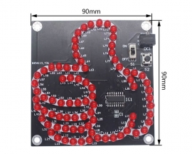 81-LED Thumbs-Up Flashing Light DIY Kits, Interesting Like Circulating Water Running Lamp Soldering Practice Kits for STEM Teaching and Learning