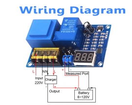 DC6V-120V 30A Lead-acid Battery Voltage Monitor, Lithium Battery Charge Discharge Controller Protection Board