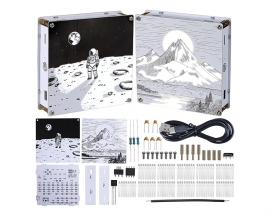 Light Painting Lamp DIY Soldering Kit, Double-Side PCB Night Light Solder Practice Kit with Adjustable Brightness, Electronics Project for School Learning