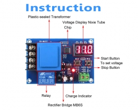 DC3.7V-120V Lead-acid Battery Voltage Monitor, Lithium Battery Charge Discharge Controller Protection Board