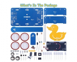 ICStation Soldering Project, Magnetic Duck Car Soldering Practice Kit, Magnetic Vehicle DIY Electronic Kit for STEM Education Physics Teaching and Learning