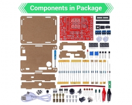 DIY Adjustable PWM Signal Generator, Voltage Current Temperature Tester Electronics Kit, Multifunctional LED Meter Soldering Kits for School Learning