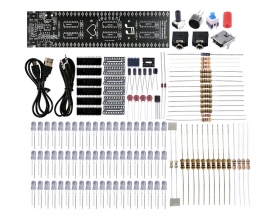 30 Segment Audio Rhythm Dual Color LED Light Kit, Music Spectrum Volume Level Indicator Electronic DIY Kit