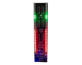 30 Segment Audio Rhythm Dual Color LED Light Kit, Music Spectrum Volume Level Indicator Electronic DIY Kit