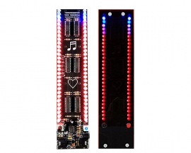 30 Segment Audio Rhythm Dual Color LED Light Music Spectrum Volume Level Indicator Electronic DIY Kit