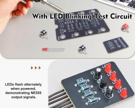 NE555 Timer Analog Circuit Soldering Practice Kit DIY Electronics Learning Project with Through-Hole Components  Educational Electronic Assembly Kit for Hobbiest Students