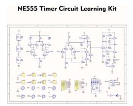 NE555 Timer Analog Circuit Soldering Practice Kit DIY Electronics Learning Project with Through-Hole Components  Educational Electronic Assembly Kit for Hobbiest Students