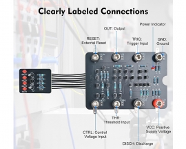 NE555 Timer Analog Circuit Soldering Practice Kit DIY Electronics Learning Project with Through-Hole Components  Educational Electronic Assembly Kit for Hobbiest Students