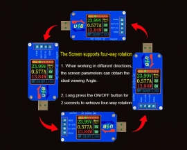 5V USB Multi-function Meter LCD Voltmeter Ammeter Battery Capacity Tester Power Tester Temperature Display