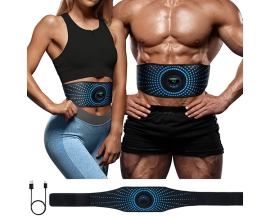 US Warehouse MHD TENS Abs Trainer Flex Belt for Women Men, Upgrade No Need Replace Pad AB machine 6 Modes 15 Intensity Levels Abs Workout Equipment - Rechargeable Ab Trainer Belt Toner for Abdominal
