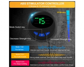 US Warehouse MHD TENS Abs Trainer Flex Belt for Women Men, Upgrade No Need Replace Pad AB machine 6 Modes 15 Intensity Levels Abs Workout Equipment - Rechargeable Ab Trainer Belt Toner for Abdominal