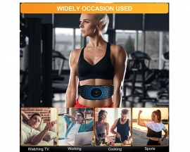 US Warehouse MHD TENS Abs Trainer Flex Belt for Women Men, Upgrade No Need Replace Pad AB machine 6 Modes 15 Intensity Levels Abs Workout Equipment - Rechargeable Ab Trainer Belt Toner for Abdominal