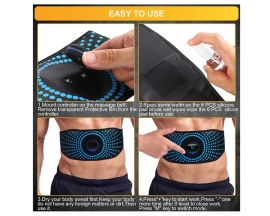 US Warehouse MHD TENS Abs Trainer Flex Belt for Women Men, Upgrade No Need Replace Pad AB machine 6 Modes 15 Intensity Levels Abs Workout Equipment - Rechargeable Ab Trainer Belt Toner for Abdominal