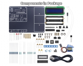 Mini Parking Lot Simulation Soldering Practice Kit, DIY Garage Model Electronic Kit with LCD Display and 4 Mini Cars, STEM  Soldering Projects for Home and School Learning