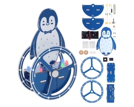 DIY Penguin Soldering Kit, Wobbling Penguin Soldering Project with Motion-Activated RGB Lights Fun Electronics Project for Teens Adults STEM Education