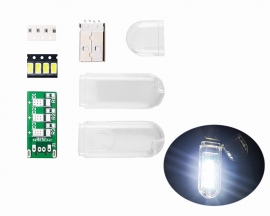 DC 5V Portable USB LED Night Light, Simple SMD LED Lamp DIY Kit for Beginners