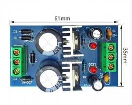 Positive And Negative DC Regulated Power Supply DIY Electronic Kit, 3 Terminal Regulated 9V Dual Power Module Assembly Kits