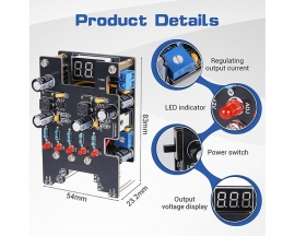 DIY Power Supply Board Soldering Kit, Universal 3.3V/+5V/-5V/12V/ADJ Voltage Output Regulator Step Down Buck Power Module for Soldering Practice Experiments and Testing