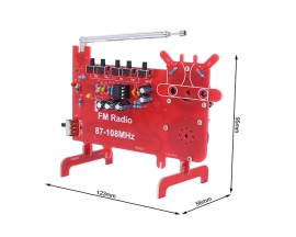 DIY Kit RDA5807 FM Radio, Dual Channel 87-108MHz Radio Receiver Kits with 0.5W Speaker for Electronic Soldering Practice and Learning