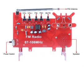 DIY Kit RDA5807 FM Radio, Dual Channel 87-108MHz Radio Receiver Kits with 0.5W Speaker for Electronic Soldering Practice and Learning