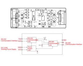 DC 5V-30V RS232 to RS485 Bidirectional Converter, Level Communication Protocol Converter Serial Port Conversion Module