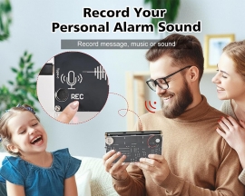 Recordable Alarm Clock Soldering Project, DIY Digital Clock Electronics Kit with 3 Independent Alarms 12/24H Switch 0.8-inch Display STEM Learning Soldering Project for School and Home Use