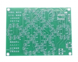 DIY Kit Red Chinese Knot Analog Electronic Circuit, LED Light Kits for Soldering Skill Practice and Learning