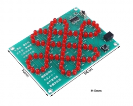 DIY Kit Red Chinese Knot Analog Electronic Circuit, LED Light Kits for Soldering Skill Practice and Learning