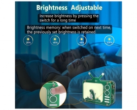 DIY Retro TV Shape Desk Lamp Soldering Kit, Touch Control & Dimmable USB LED Night Light Soldering Project, Unique Creative Gift & Learning Project