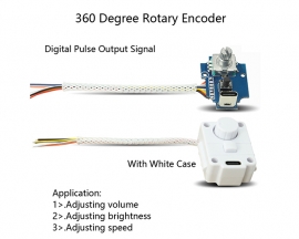 Rotary Encoder Module 360 Digital Potentiometer Pulse Signal Output Tuner Governor Dimmer