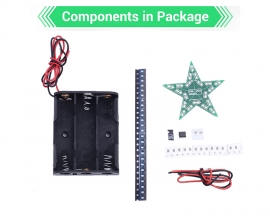 3PCS Five-Pointed Star Breathing Light DIY Kit, SMD 0805 Soldering Practice Kit