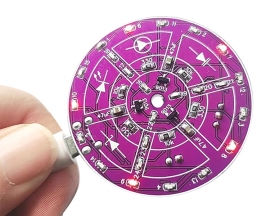Red LED SMD Soldering Practice Kit, DC 3.3-5.5V DIY Water Flowing Light Electronic Kits