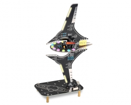 Starship Soldering Practice Kit, Spaceship Styling DIY LED Light Kit, Fun Space Shuttle Electronics Learning Kit for School Projects & Cool Desk Decor Present