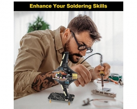 Starship Soldering Practice Kit, Spaceship Styling DIY LED Light Kit, Fun Space Shuttle Electronics Learning Kit for School Projects & Cool Desk Decor Present