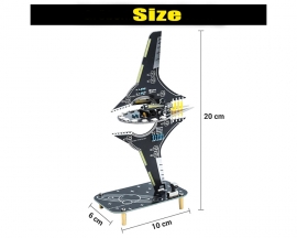 Starship Soldering Practice Kit, Spaceship Styling DIY LED Light Kit, Fun Space Shuttle Electronics Learning Kit for School Projects & Cool Desk Decor Present
