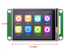 2.8in TFT LCD Touch Display Screen 320x240 HIMI UART Intelligent Display Screen