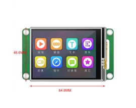 3.2in IPS TFT LCD Touch Display Screen 320*240 HIMI UART Intelligent Display Screen