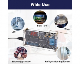 DC 4.5-5V Digital Thermometer Soldering Kit with High/Low Alarm, -50℃ to 450℃ Wide Range Thermocouple Sensor Electronics Kit for School Home Education