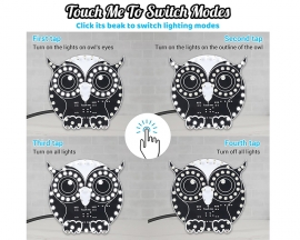 ICStation Soldering Learning Kit, Touch Control Owl Light Soldering Practice Kit With Brightness Adjustment, Owl Shaped LED Light DIY Kit for School Students STEM Education