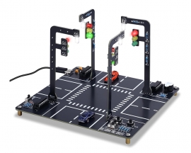 LED Traffic Light Simulator Kit with Sound, DIY Soldering Practice Kit STEM Educational Electronics Project for Teens Adults Home and School Learning