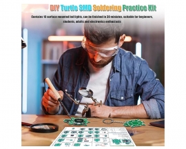 2pcs Turtle Keychain Soldering Kit with SMD LED Lights, DIY Soldering Kit for Beginners Students Adults, DIY Presents Keychain Decoration