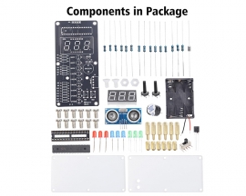 Ultrasonic Ranging Alarm DIY Kit, HC-SR04 Ultrasonic Distance Measurer Soldering Practice Kit, Electronic Soldering Project for School STEM Teaching Learning