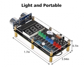 Ultrasonic Ranging Alarm DIY Kit, HC-SR04 Ultrasonic Distance Measurer Soldering Practice Kit, Electronic Soldering Project for School STEM Teaching Learning
