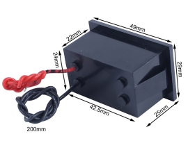 Waterproof 0.56inch DC Digital Voltage Meter, DC5-130V LED Battery Volt Meter Gauge Voltage Display for Golf Cart Car, Cars, Boats