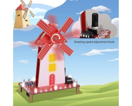 DIY Windmill Solder Practice Kit for Beginners, Soldering Practice Kit with LED Flashing Light & Adjustable Rotation Speed for Students Soldering Training, School STEM Education Project