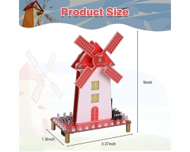 DIY Windmill Solder Practice Kit for Beginners, Soldering Practice Kit with LED Flashing Light & Adjustable Rotation Speed for Students Soldering Training, School STEM Education Project